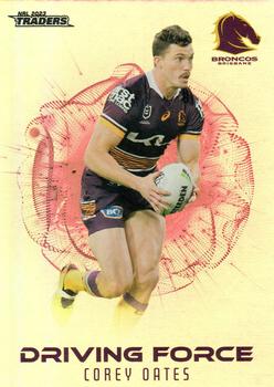 2023 NRL Traders Titanium - Driving Force #DF02 Corey Oates Front